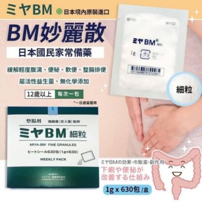 【日本代購】日本境內 ミヤ BM細粒妙利散盒裝 630包